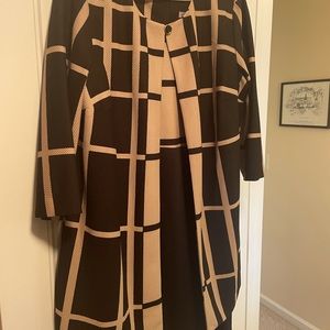 Black & Tan Coat Dress